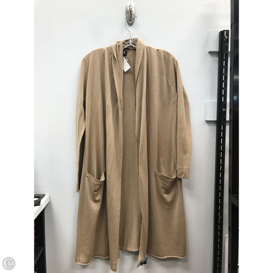 Sweater Cardigan By Worth Ny In Tan, Size: S
