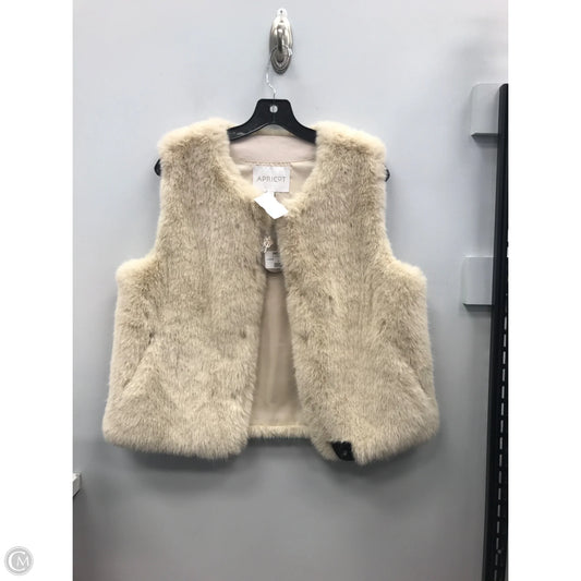 Vest Faux Fur & Sherpa By Apricot In Tan, Size: 6