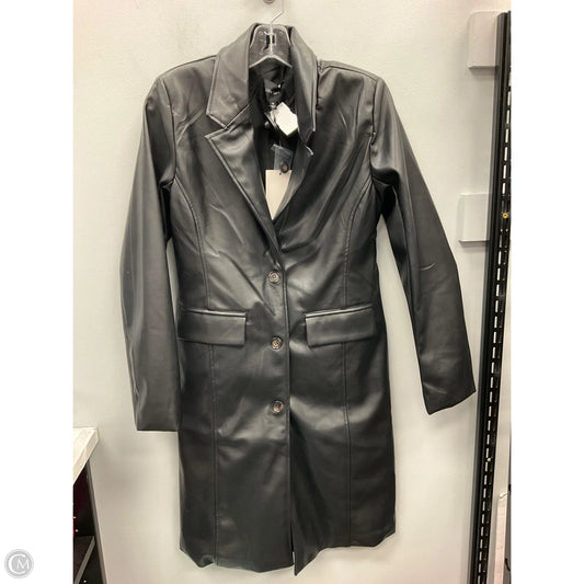 Jacket Leather By Love Tree In Black, Size: M