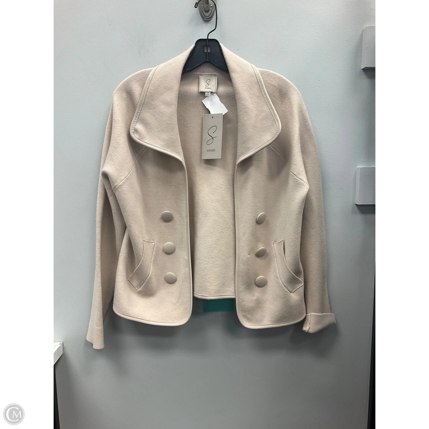 Sweater Cardigan By Sioni In Tan, Size: S
