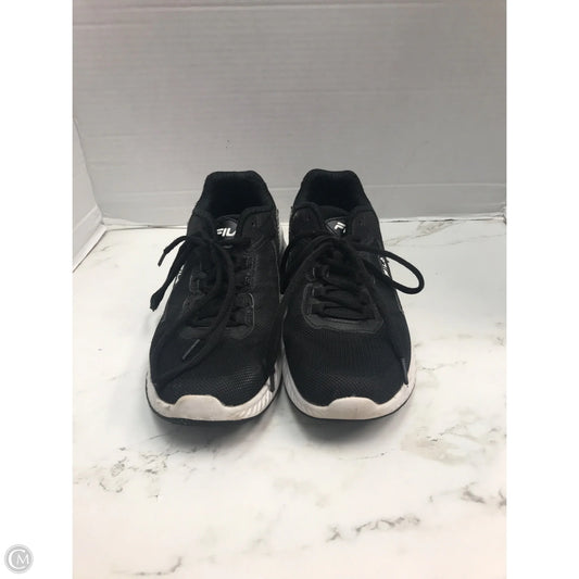 Shoes Athletic By Fila In Black, Size: 7.5