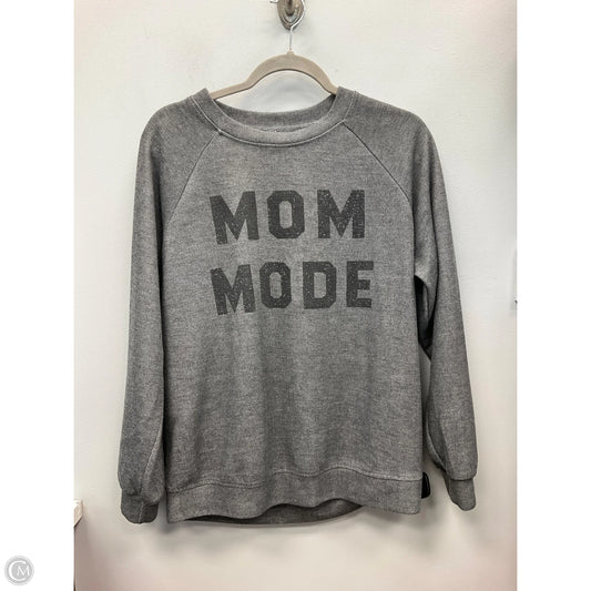 Top Long Sleeve By Clothes Mentor In Grey, Size: M