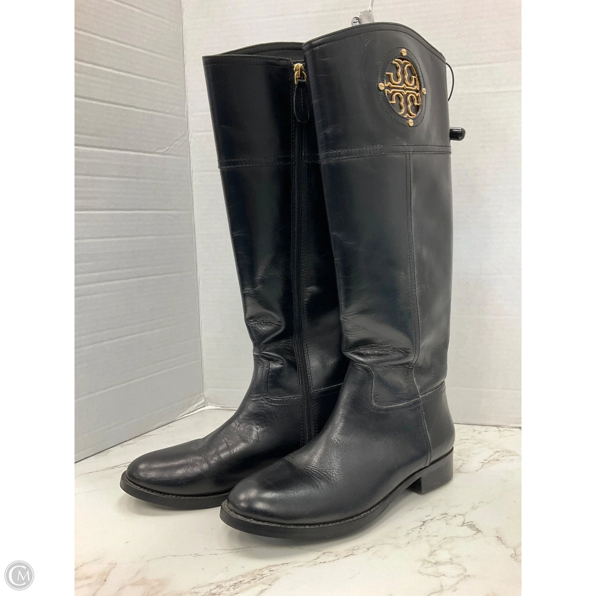 Boots Designer By Tory Burch In Black, Size: 7