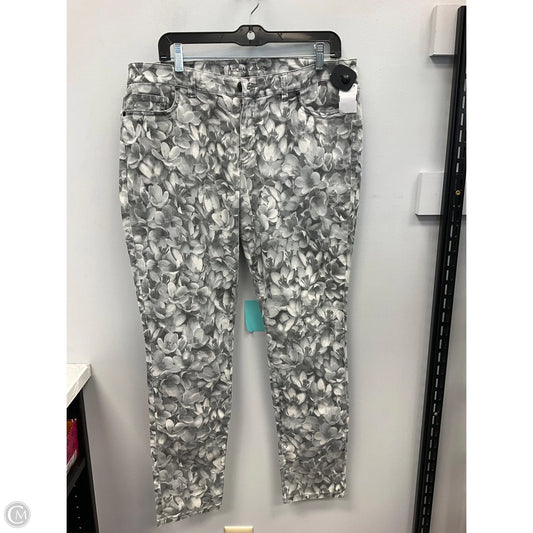 Jeans Designer By Michael Kors In Floral Print, Size: 12