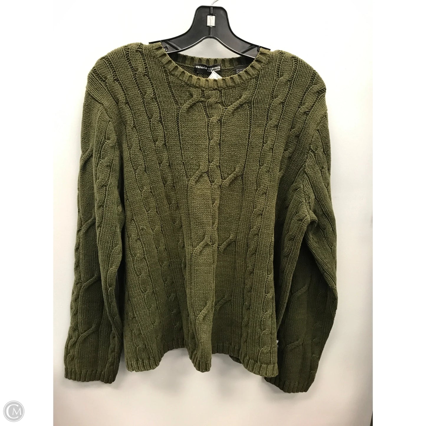 Sweater By Valerie Stevens In Green, Size: Lp