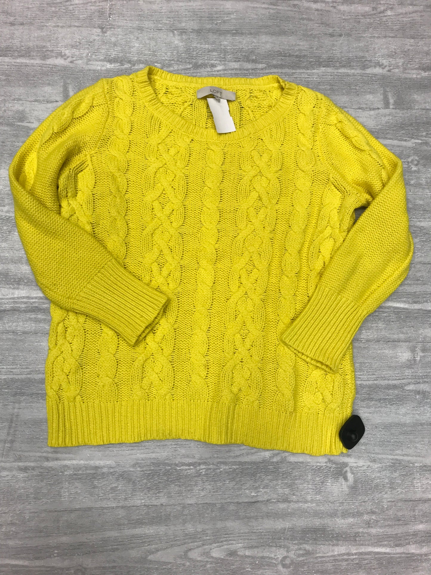 Sweater By Loft In Yellow, Size: M