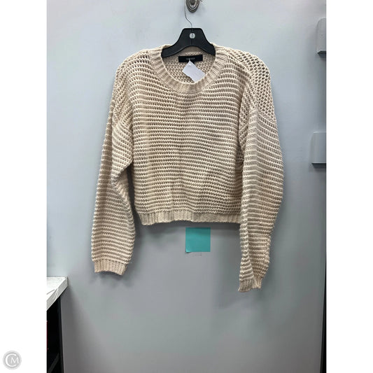 Sweater By Forever 21 In Cream, Size: M