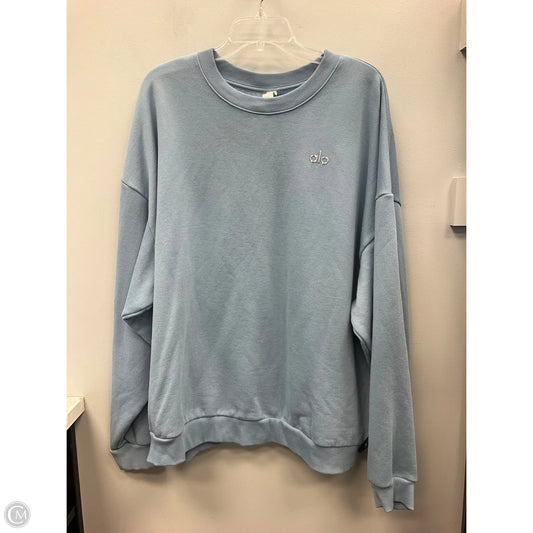 Athletic Sweatshirt Crewneck By Alo In Blue, Size: Xl