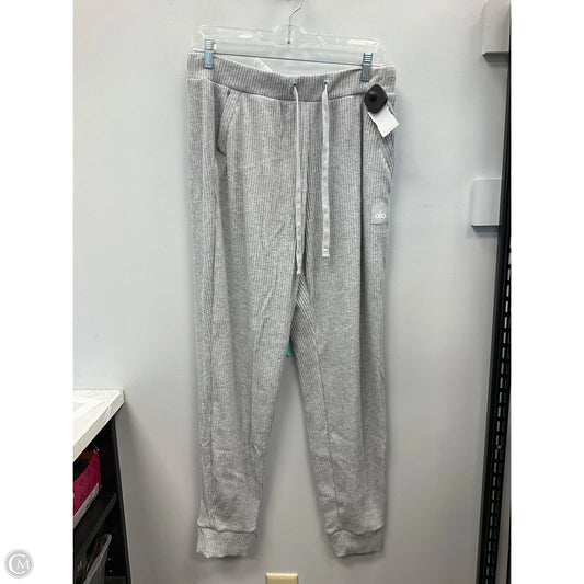 Athletic Pants By Alo In Grey, Size: L
