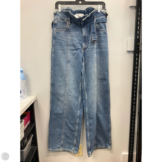 Jeans Wide Leg By Zara In Blue, Size: 8