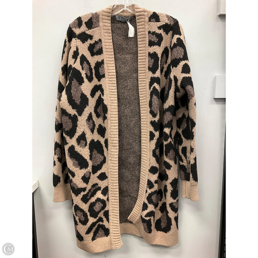 Sweater Cardigan By Marled In Animal Print, Size: Xl