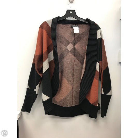 Sweater Cardigan By Rachel Zoe In Black & Brown, Size: S
