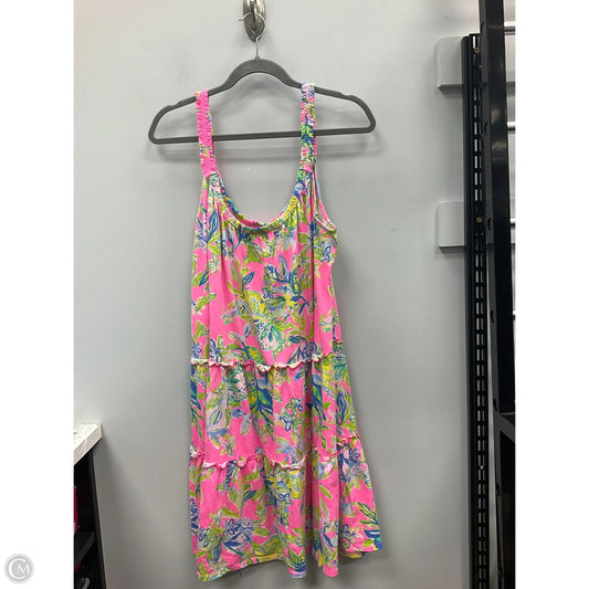 Dress Designer By Lilly Pulitzer In Blue & Pink, Size: Xl