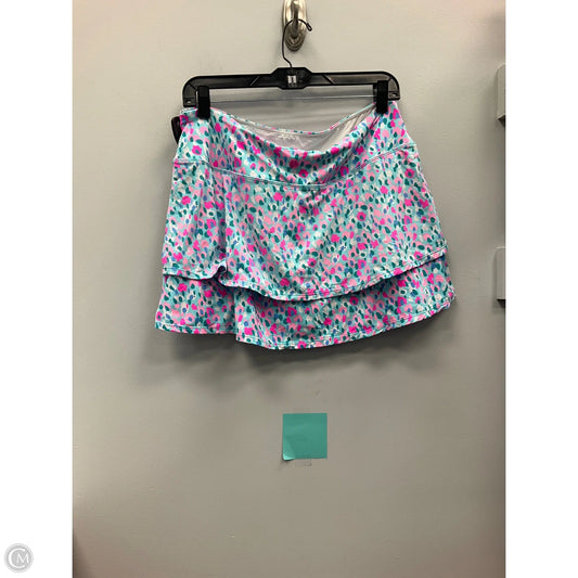 Skort Designer By Lilly Pulitzer In Blue & Pink, Size: L