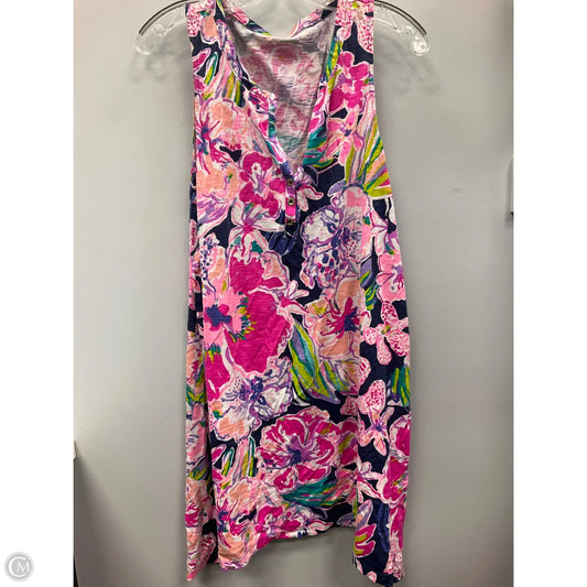 Dress Designer By Lilly Pulitzer In Pink & Purple, Size: L