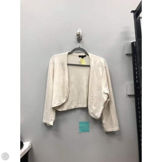 Sweater Cardigan By Ann Taylor In Cream, Size: Xl