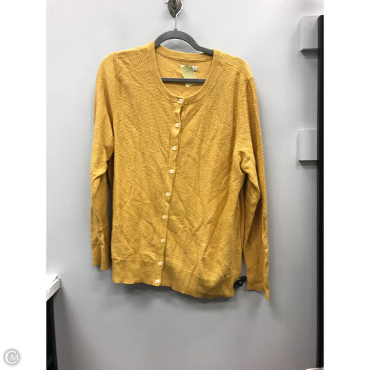 Top Long Sleeve By Croft And Barrow In Yellow, Size: Xl