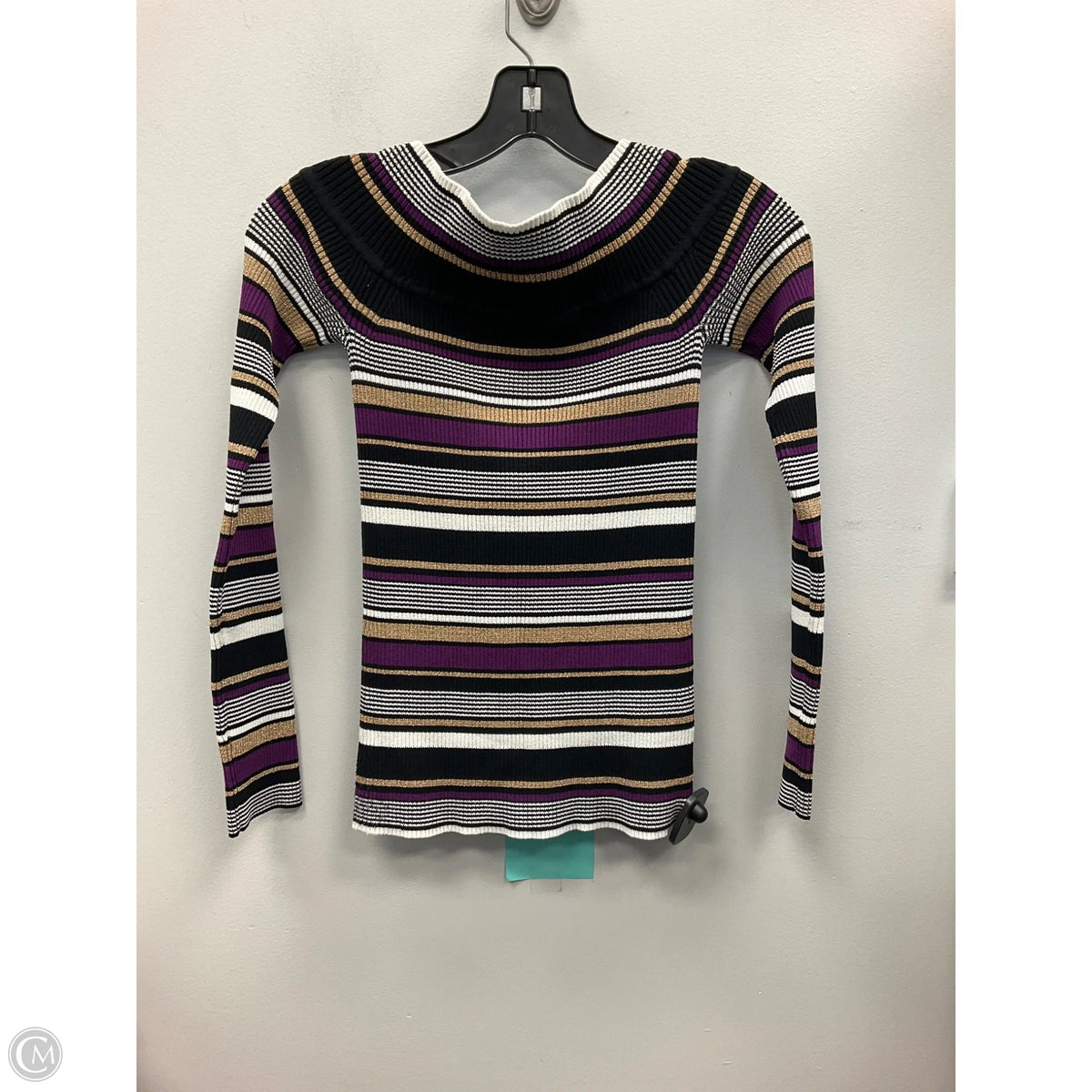 Top Long Sleeve By Inc In Striped Pattern, Size: M