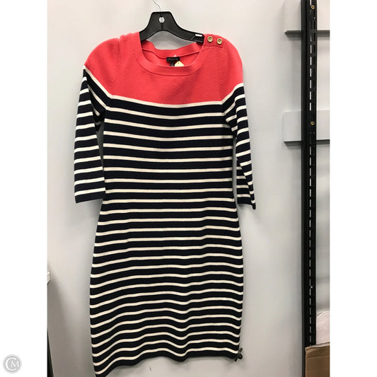 Dress Sweater By Talbots In Striped Pattern, Size: S