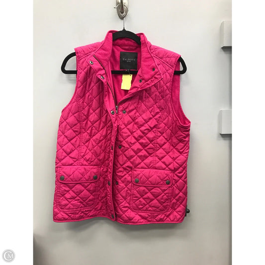 Vest Puffer & Quilted By Talbots In Pink, Size: Lp