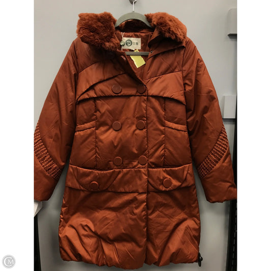 Coat Puffer & Quilted By Clothes Mentor In Orange, Size: S