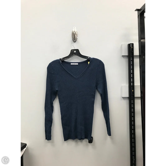 Top Long Sleeve By Pink Clover In Blue, Size: M