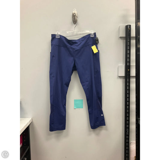Athletic Leggings By Lululemon In Blue, Size: 10
