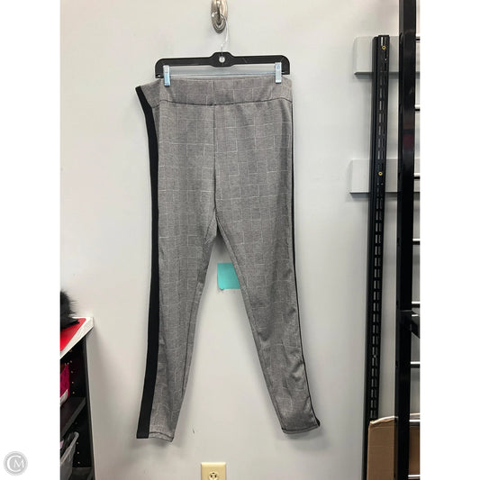 Pants Leggings By Clothes Mentor In Black & Grey, Size: L