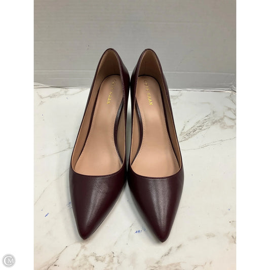 Shoes Heels Block By Cole-haan In Maroon, Size: 9.5