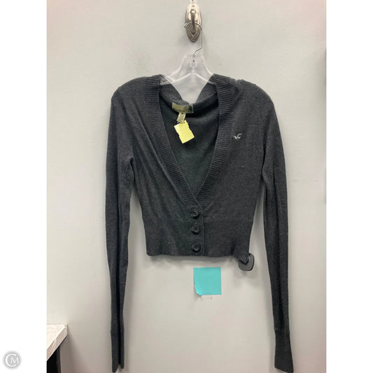 Sweater Cardigan By Hollister In Grey, Size: M