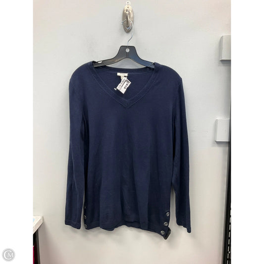 Sweater By Talbots In Blue, Size: L