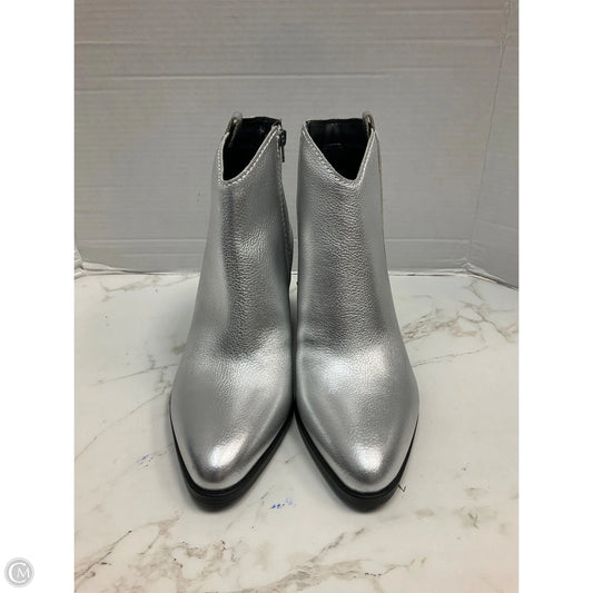 Boots Ankle Heels By Naturalizer In Silver, Size: 10
