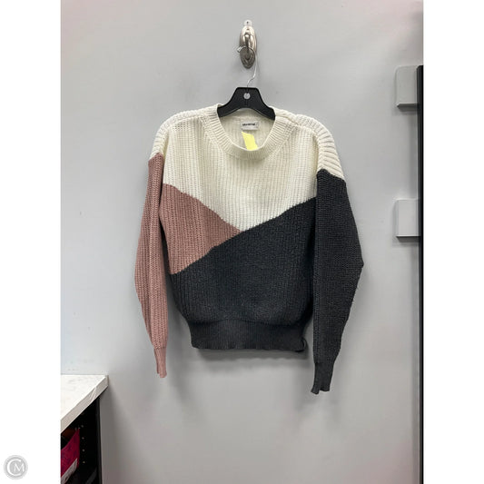 Sweater By Clothes Mentor In Cream & Tan, Size: S