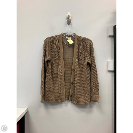 Sweater Cardigan By Clothes Mentor In Brown, Size: S