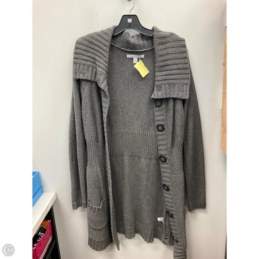 Sweater Cardigan By Old Navy In Grey, Size: M