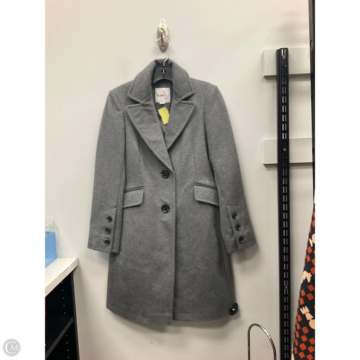 Coat Wool By Sam Edelman In Grey, Size: 0
