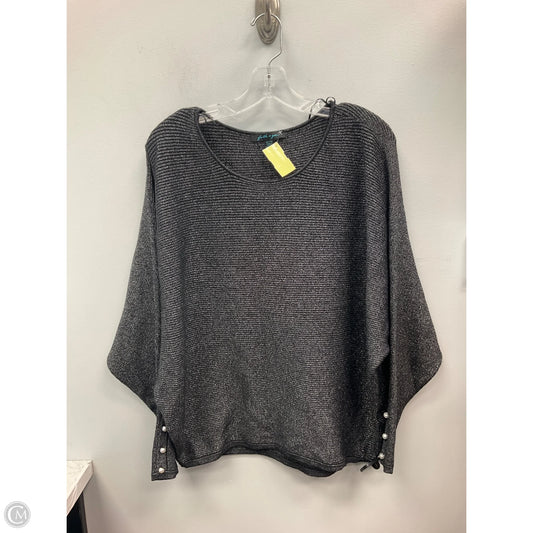 Sweater By Faith And Joy In Black & Silver, Size: Xl