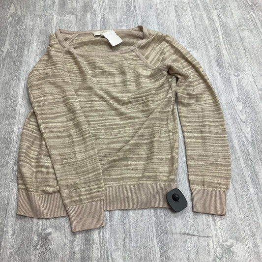 Top Long Sleeve By Loft In Tan, Size: Xs