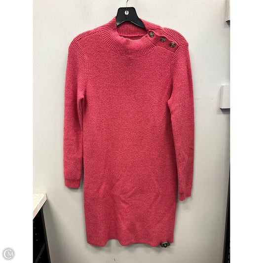 Dress Sweater By Loft In Pink, Size: Mp