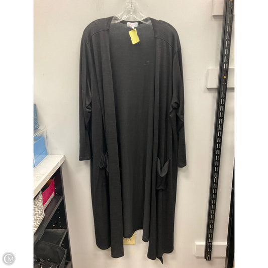 Sweater Cardigan By Lularoe In Black, Size: 3x