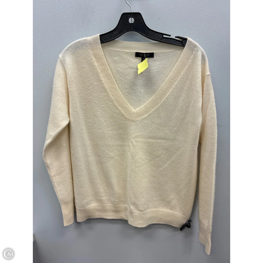 Sweater Cashmere By Ann Taylor In Cream, Size: Xxs