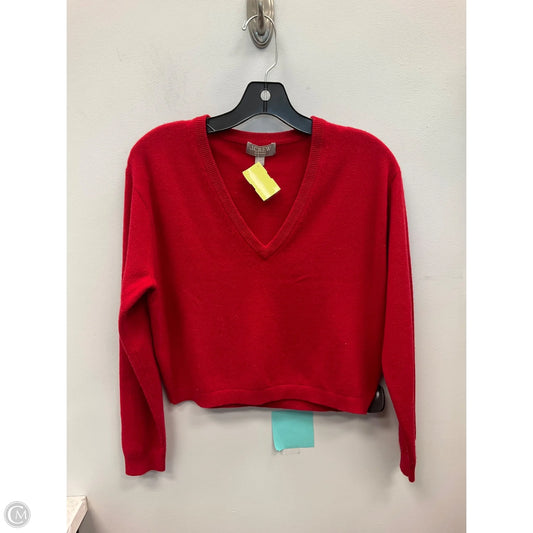 Sweater Cashmere By J. Crew In Red, Size: Xxs