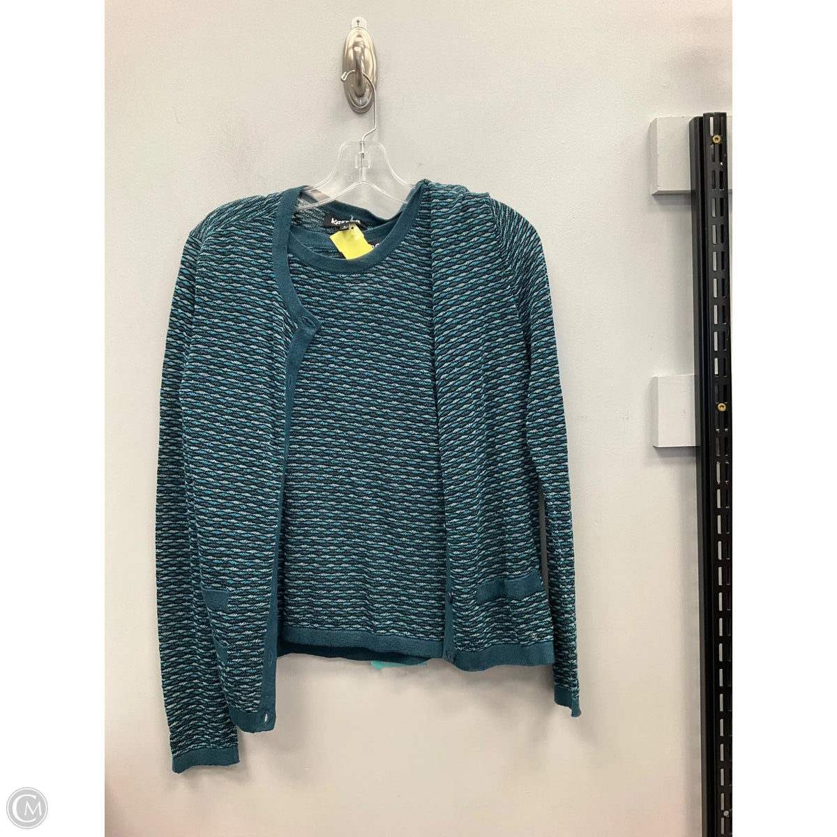 Sweater 2pc By Kasper In Teal, Size: S