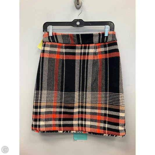 Skirt Mini & Short By Ann Taylor In Plaid Pattern, Size: 2