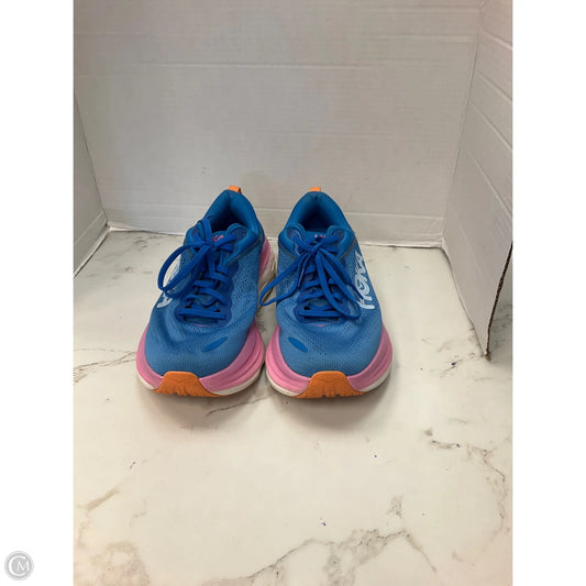 Shoes Athletic By Hoka In Blue & Pink, Size: 8.5