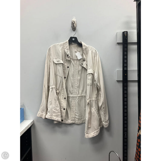 Jacket Utility By Loft In Beige, Size: S