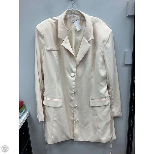 Blazer By Fashion Nova In Cream, Size: 3x
