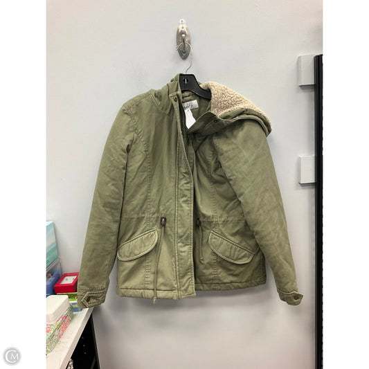 Jacket Faux Fur & Sherpa By Sebby In Green, Size: L