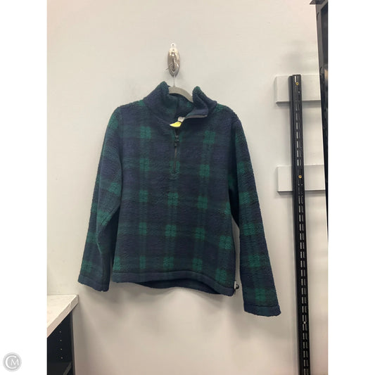 Jacket Fleece By J. Crew In Plaid Pattern, Size: M