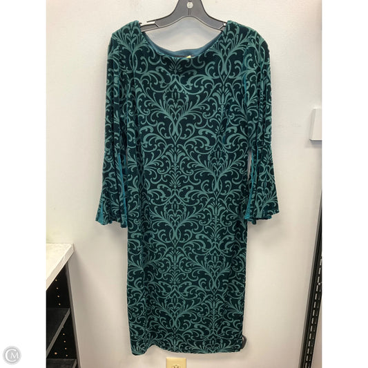 Dress Casual Midi By Liz Claiborne In Green, Size: 8